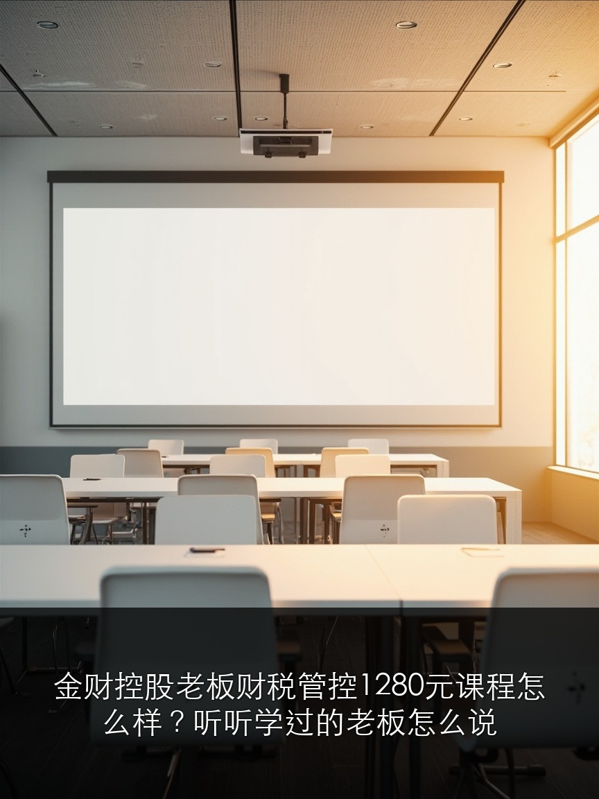 金财控股老板财税管控1280元课程怎么样？听听学过的老板怎么说