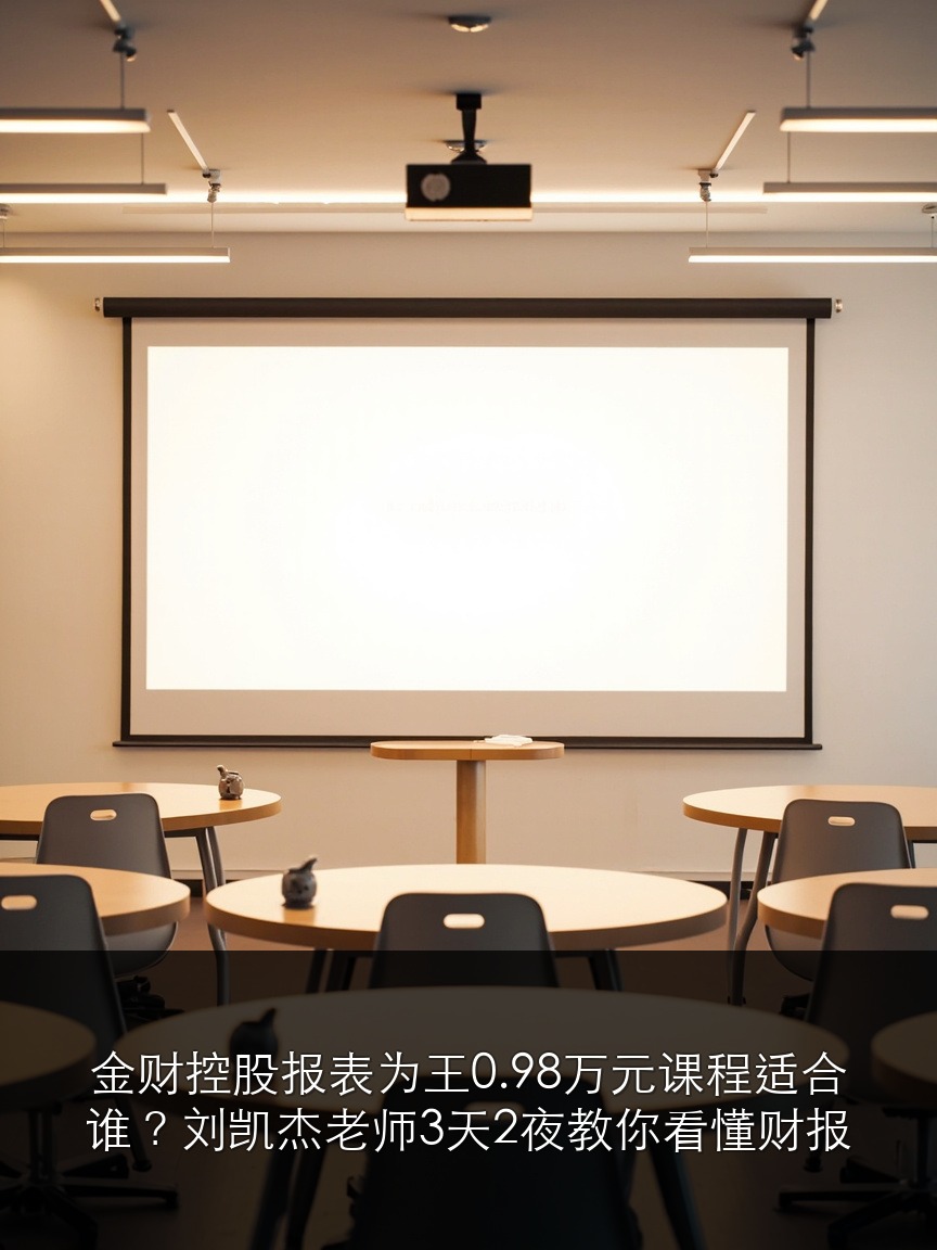 金财控股报表为王0.98万元课程适合谁？刘凯杰老师3天2夜教你看懂财报