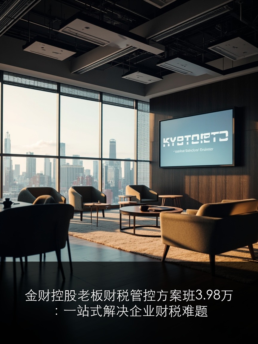 金财控股老板财税管控方案班3.98万：一站式解决企业财税难题