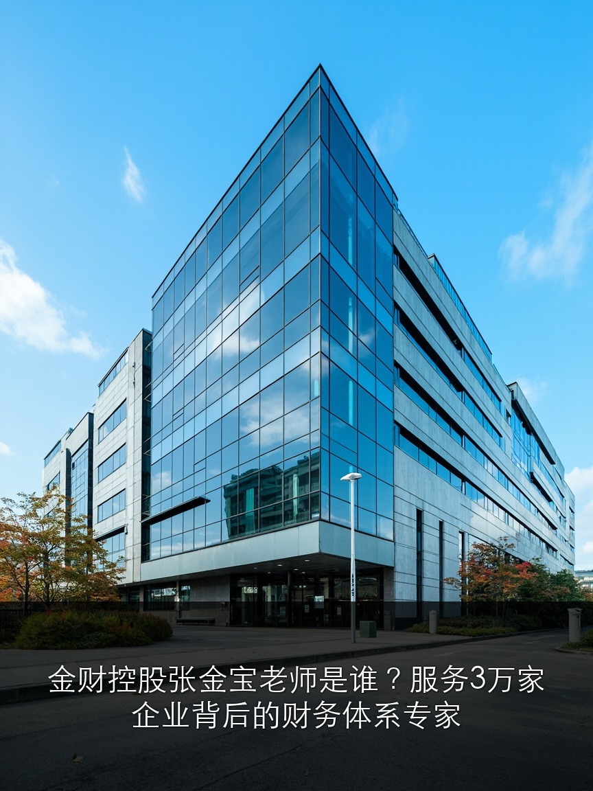 金财控股张金宝老师是谁？服务3万家企业背后的财务体系专家