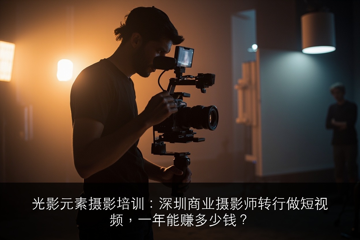 光影元素摄影培训:深圳商业摄影师转行做短视频,一年能赚多少钱?