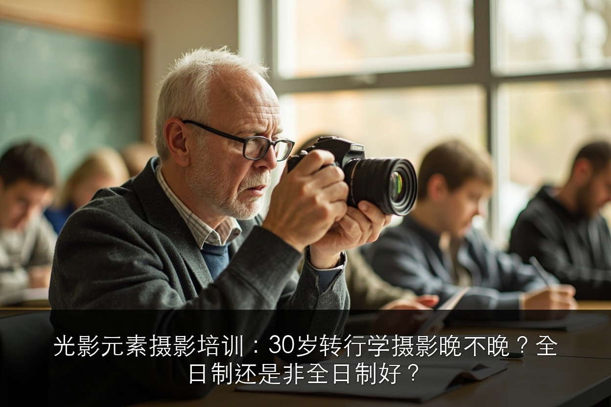 光影元素摄影培训:30岁转行学摄影晚不晚?看完这些你就知道了