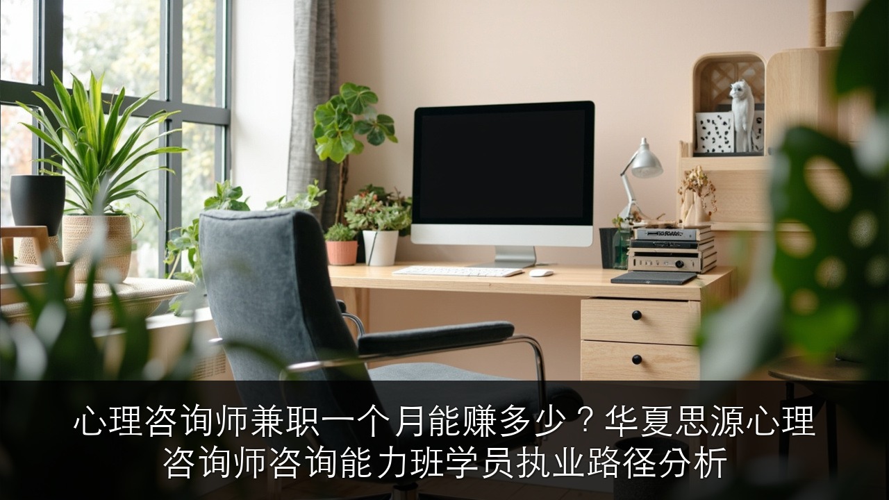 心理咨询师兼职一个月能赚多少?华夏思源心理咨询师咨询能力班学员执业路径分析
