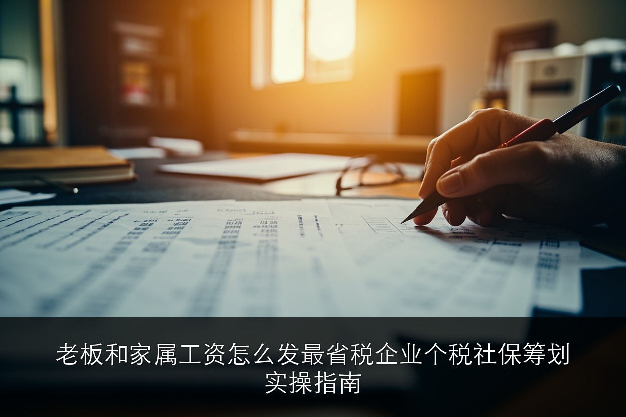 老板和家属工资怎么发最省税？企业个税社保筹划实操指南