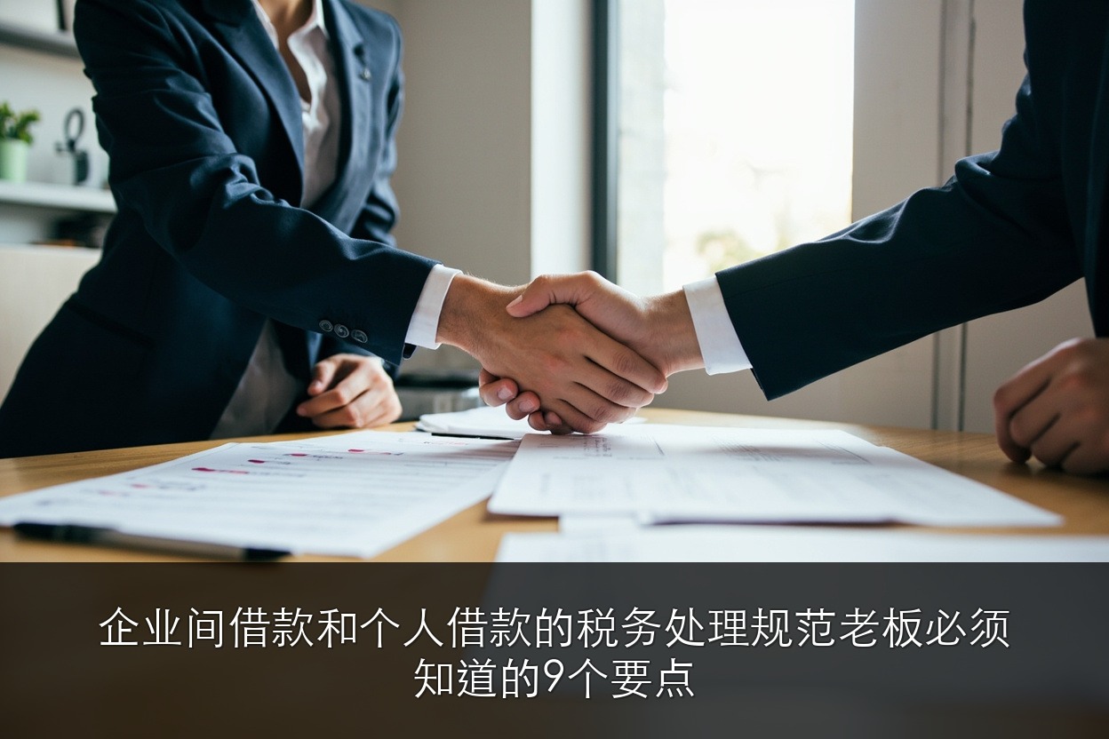 企业间借款和个人借款的税务处理规范，老板必须知道的9个要点