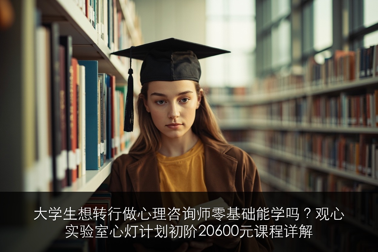 大学生想转行做心理咨询师零基础能学吗?观心实验室心灯计划初阶20600元课程详解