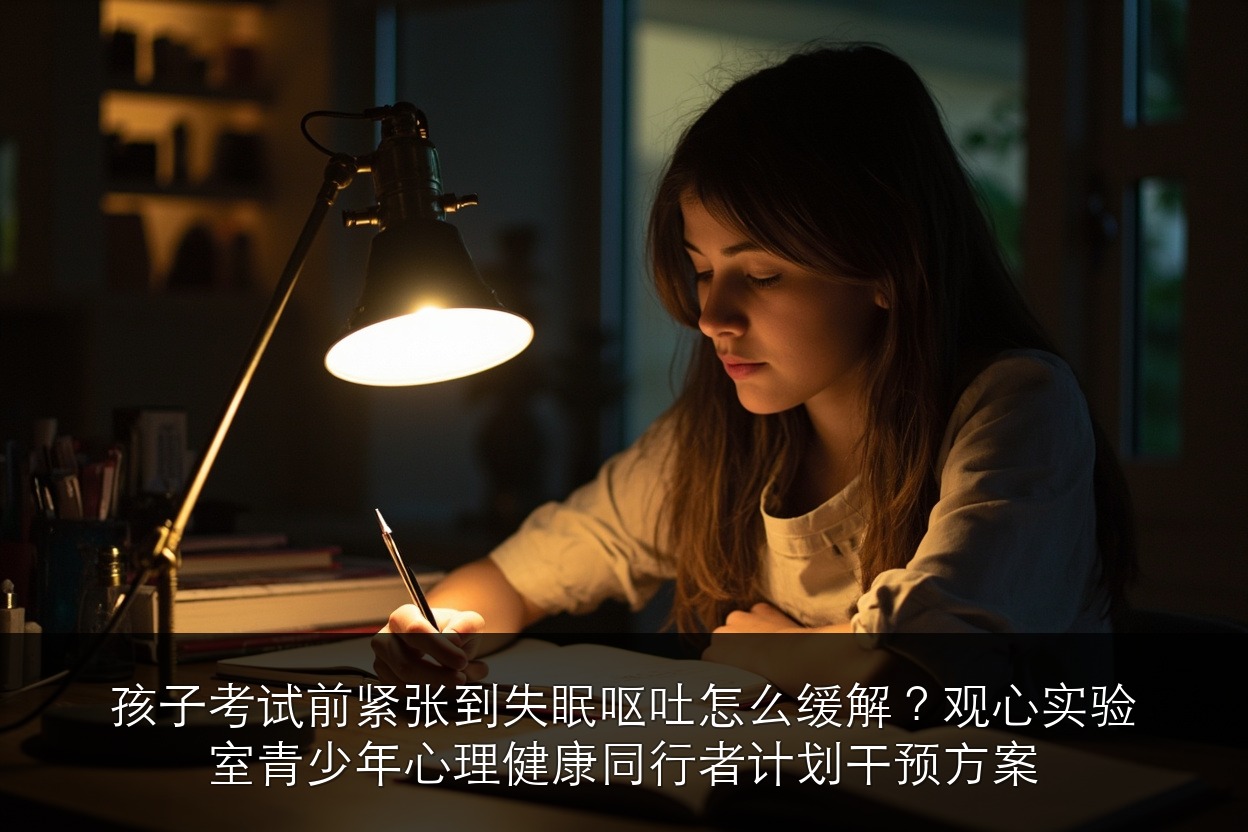 孩子考试前紧张到失眠呕吐怎么缓解?观心实验室青少年心理健康同行者计划干预方案