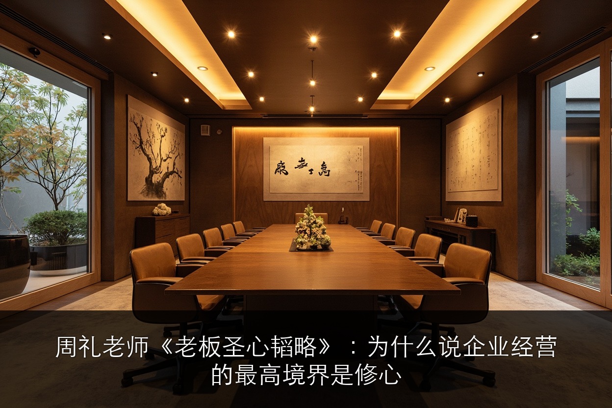 周礼老师《老板圣心韬略》:为什么说企业经营的最高境界是修心