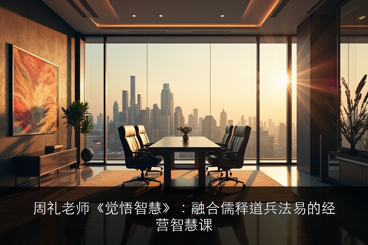 周礼老师《觉悟智慧》：融合儒释道兵法易的经营智慧课