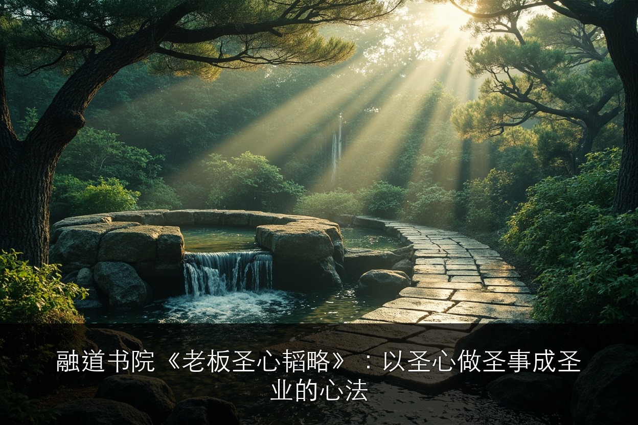 融道书院《老板圣心韬略》:以圣心做圣事成圣业的心法