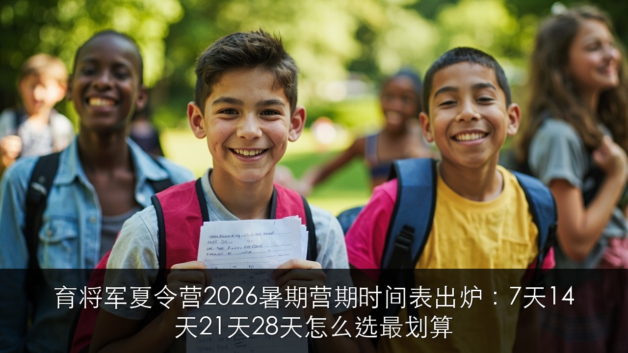 育将军夏令营2026暑期营期时间表出炉:7天14天21天28天怎么选最划算