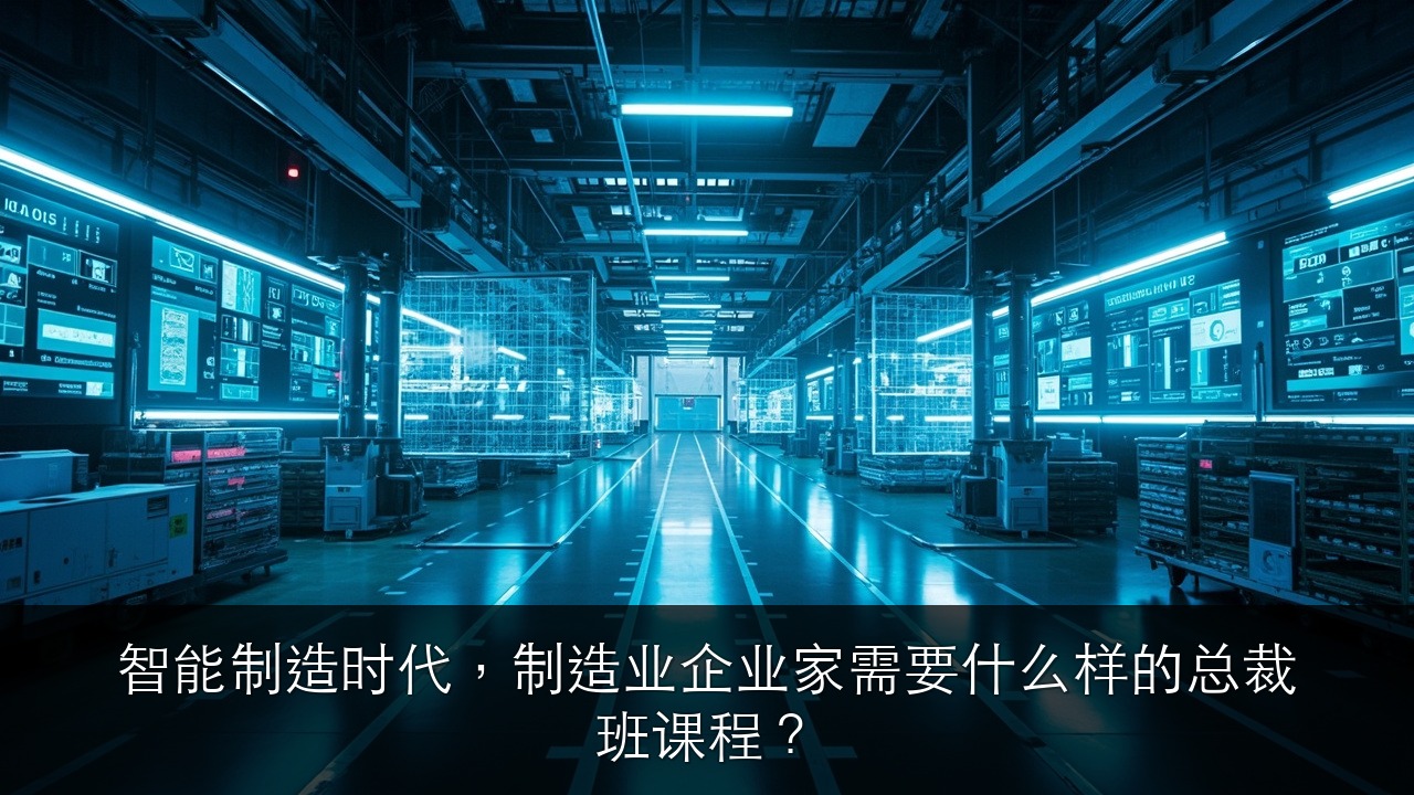 智能制造时代,制造业企业家需要什么样的总裁班课程?