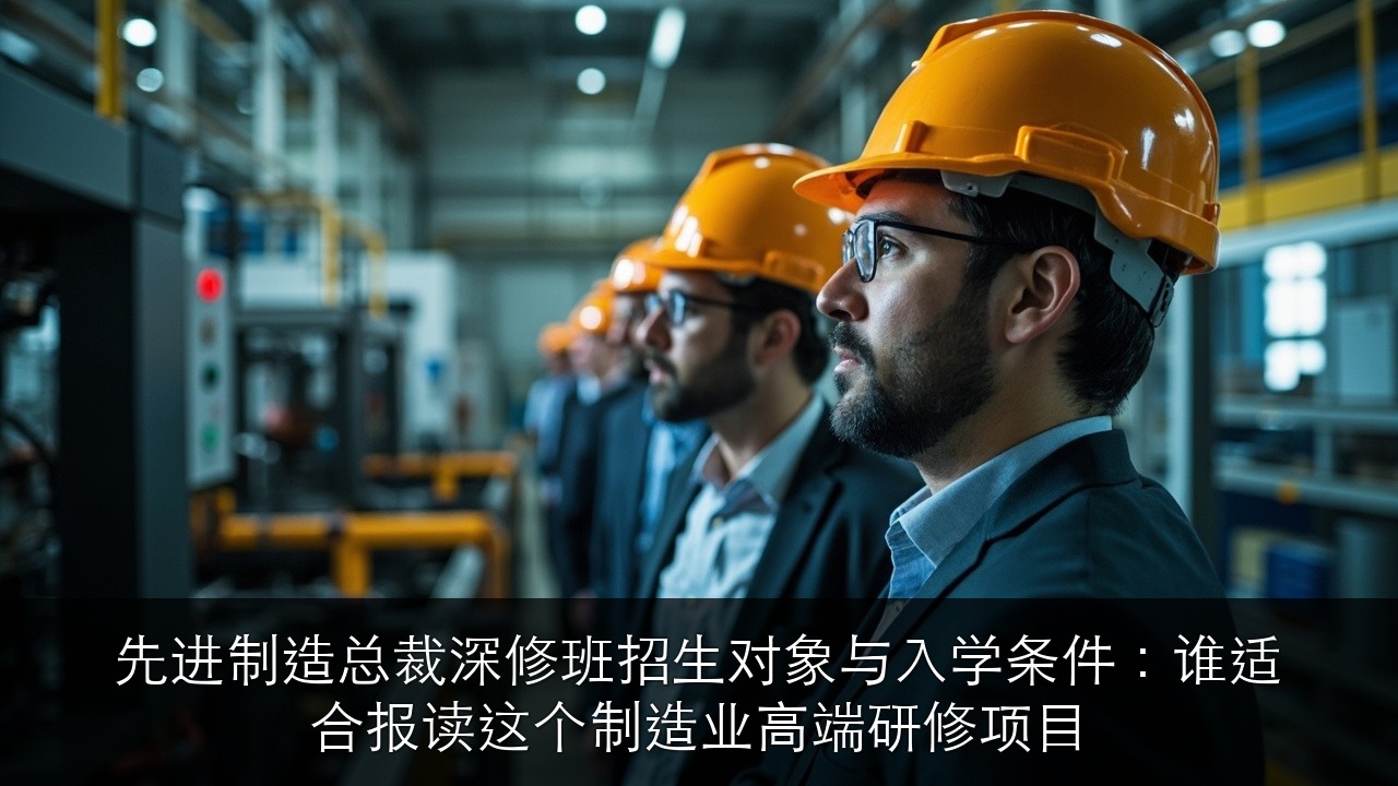 先进制造总裁深修班招生对象与入学条件:谁适合报读这个制造业高端研修项目