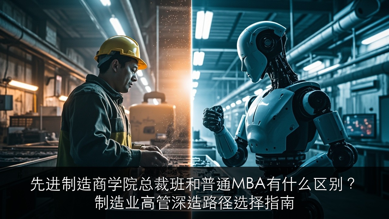 先进制造商学院总裁班和普通MBA有什么区别?制造业高管深造路径选择指南