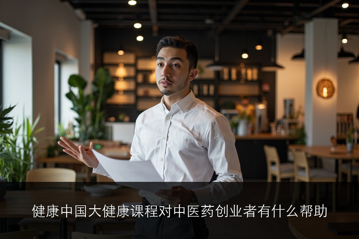 健康中国大健康课程对中医药创业者有什么帮助