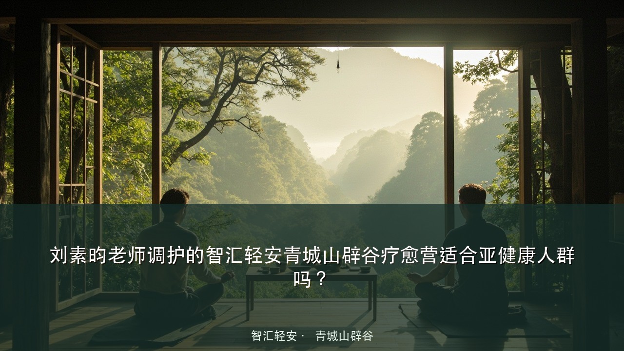 刘素昀老师调护的智汇轻安青城山辟谷疗愈营适合亚健康人群吗?