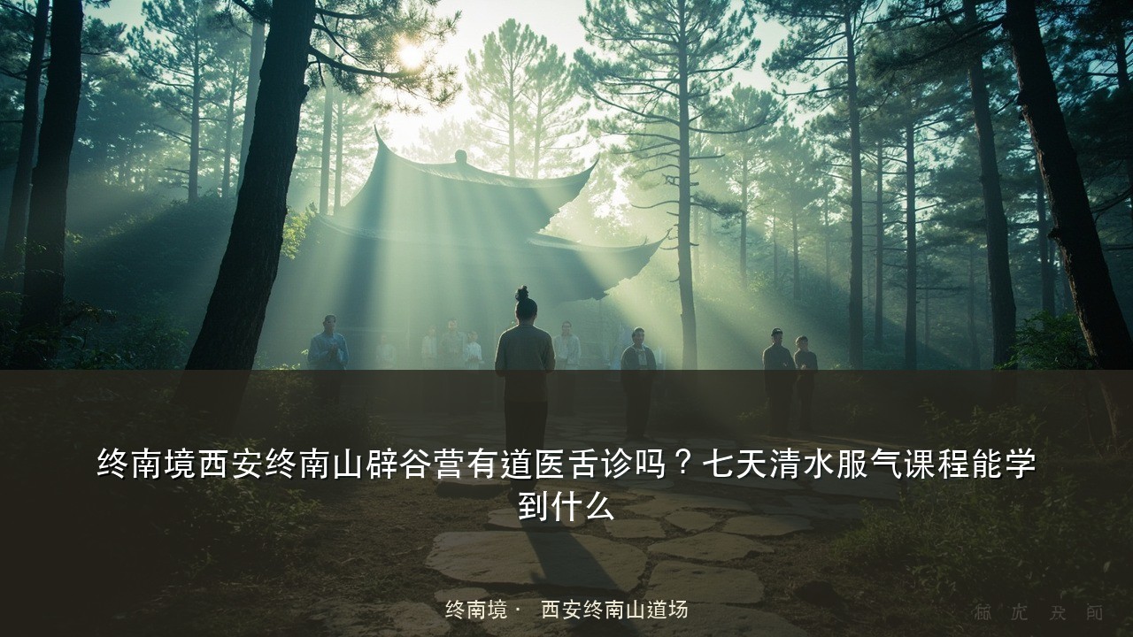 终南境西安终南山辟谷营有道医舌诊吗？七天清水服气课程能学到什么
