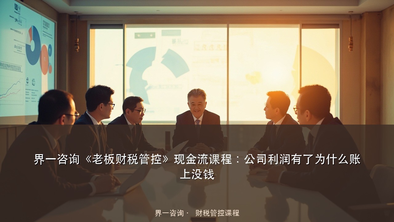 界一咨询《老板财税管控》现金流课程：公司利润有了为什么账上没钱