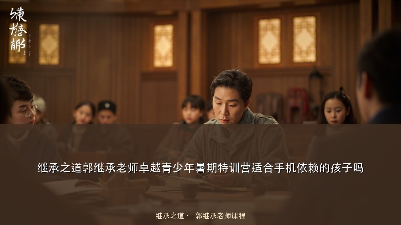 继承之道郭继承老师卓越青少年暑期特训营适合手机依赖的孩子吗