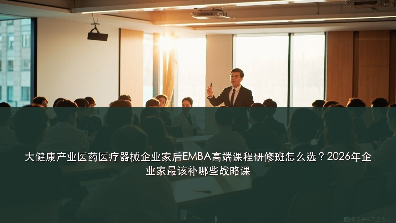 大健康产业医药医疗器械企业家后EMBA高端课程研修班怎么选？2026年企业家最该补哪些战略课
