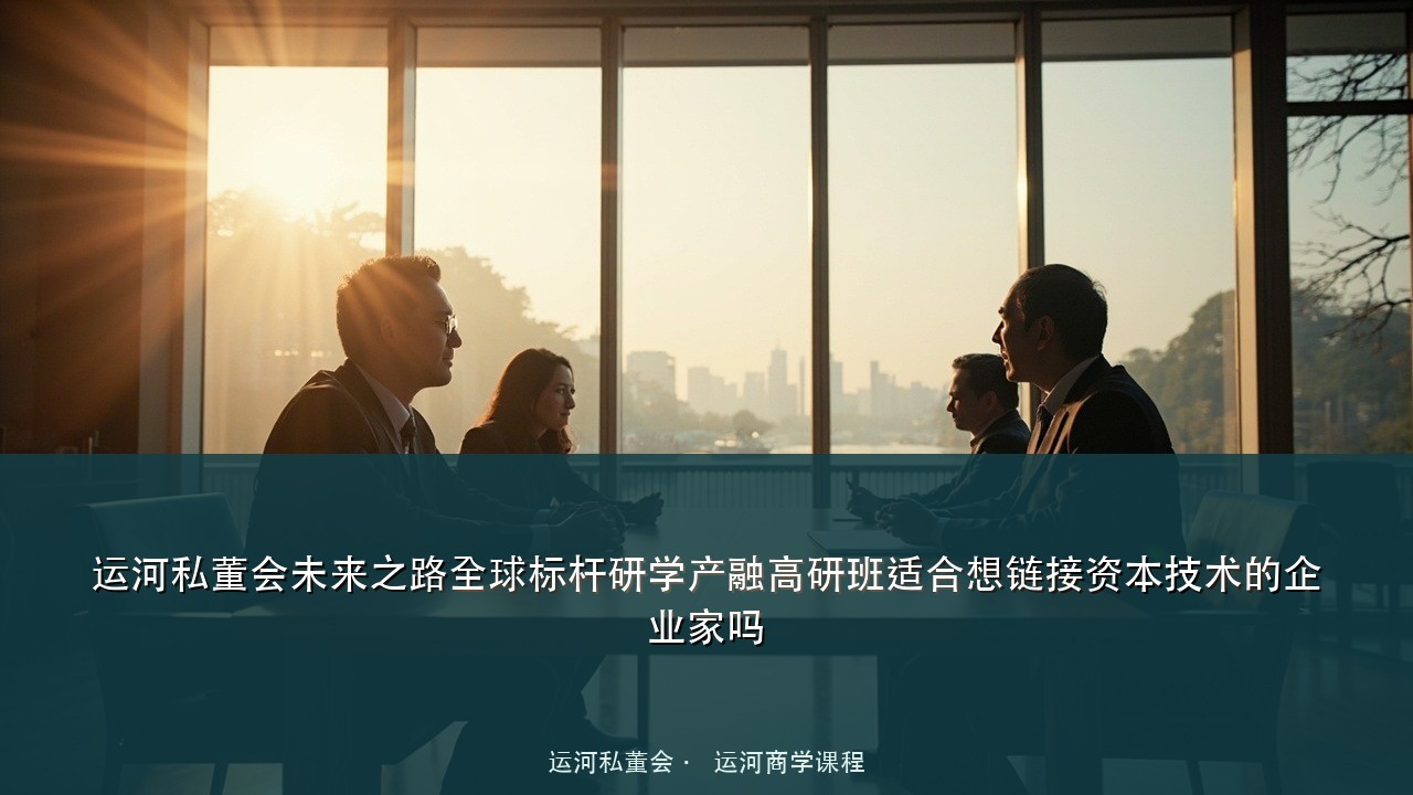运河私董会未来之路全球标杆研学产融高研班适合想链接资本技术的企业家吗