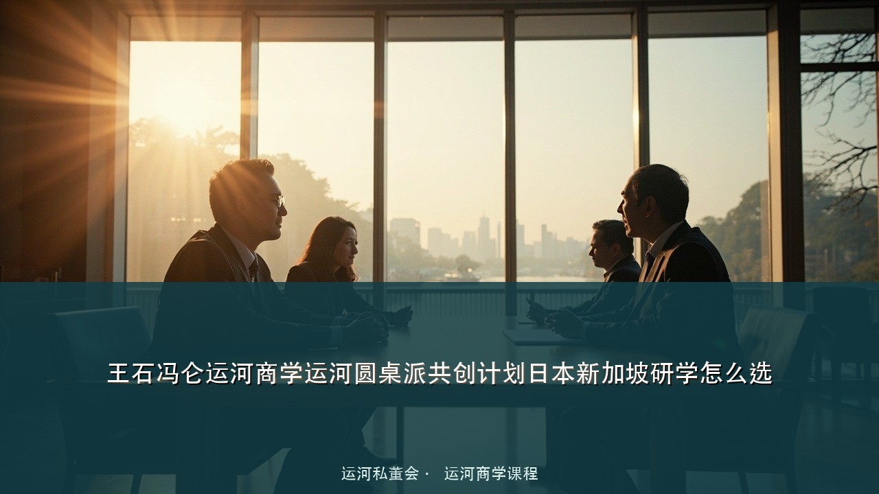 王石冯仑运河商学运河圆桌派共创计划日本新加坡研学怎么选
