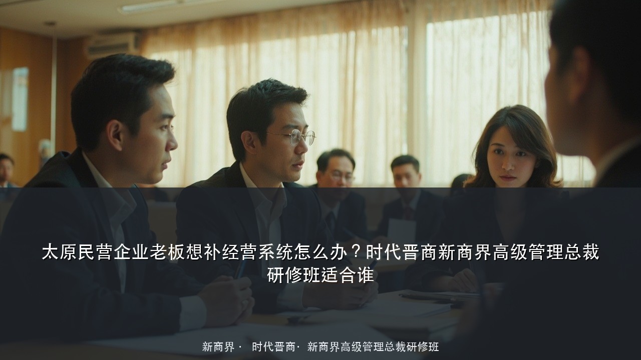 太原民营企业老板想补经营系统怎么办?时代晋商新商界高级管理总裁研修班适合谁