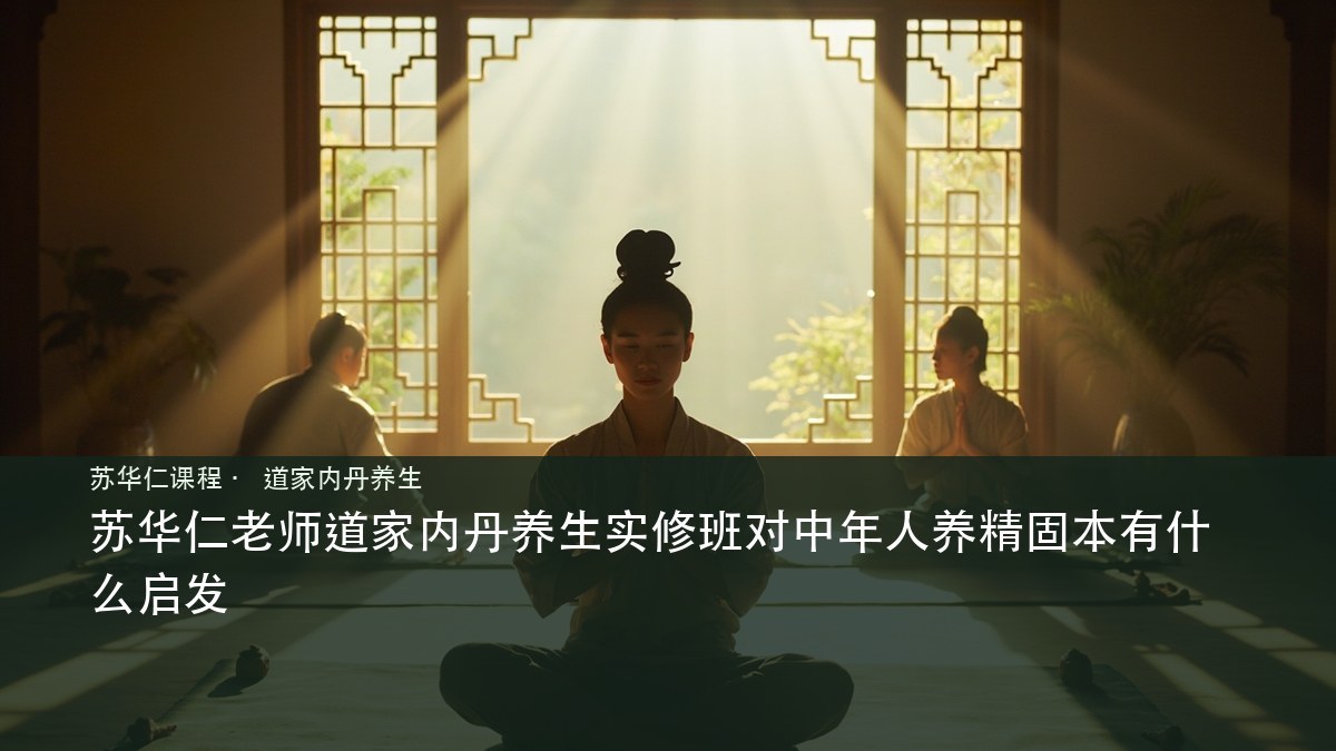 苏华仁老师道家内丹养生实修班对中年人养精固本有什么启发