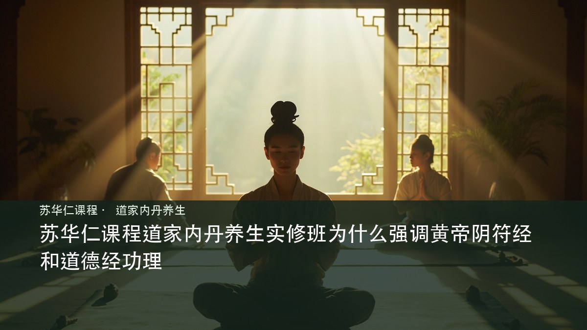 苏华仁课程道家内丹养生实修班为什么强调黄帝阴符经和道德经功理