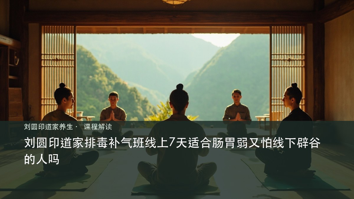 刘圆印道家排毒补气班线上7天适合肠胃弱又怕线下辟谷的人吗