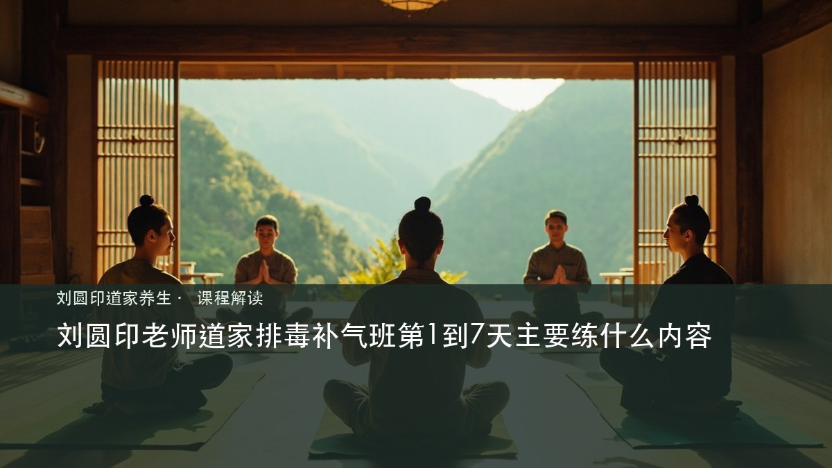 刘圆印老师道家排毒补气班第1到7天主要练什么内容