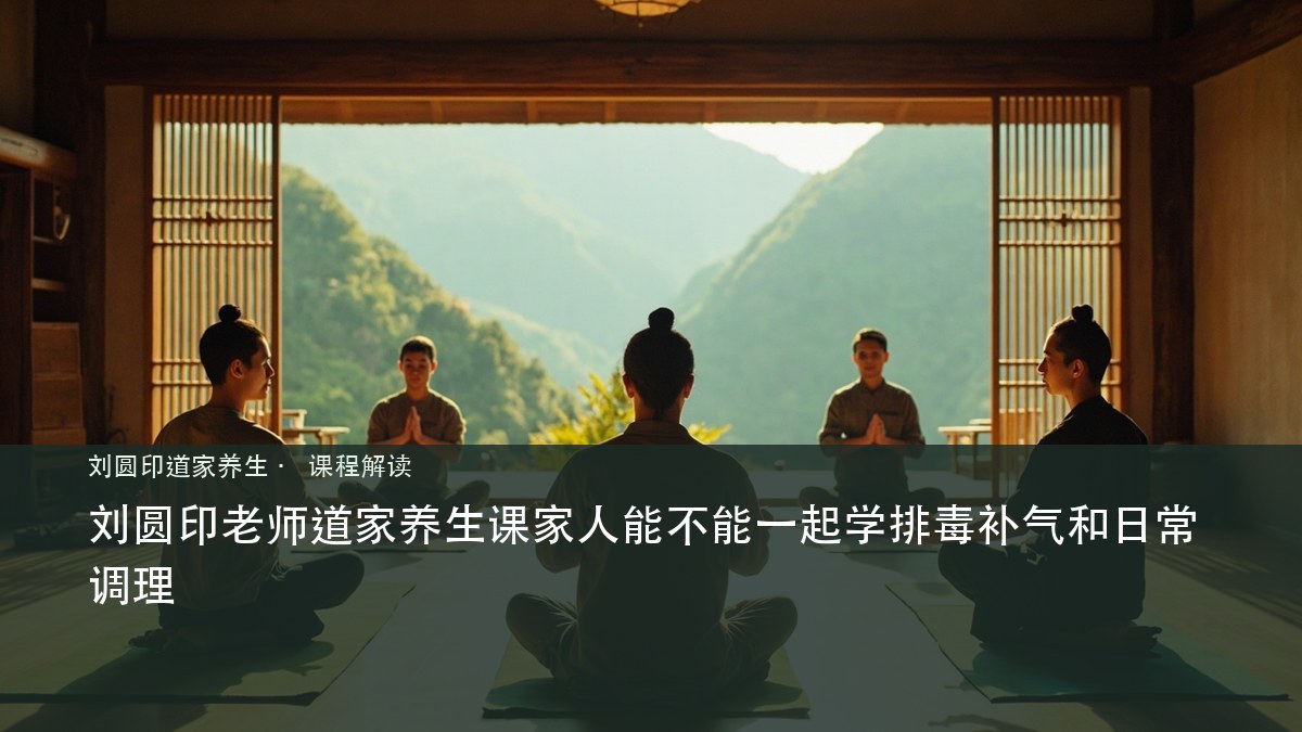 刘圆印老师道家养生课家人能不能一起学排毒补气和日常调理