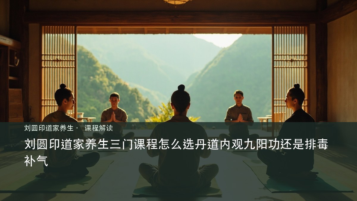 刘圆印道家养生三门课程怎么选丹道内观九阳功还是排毒补气