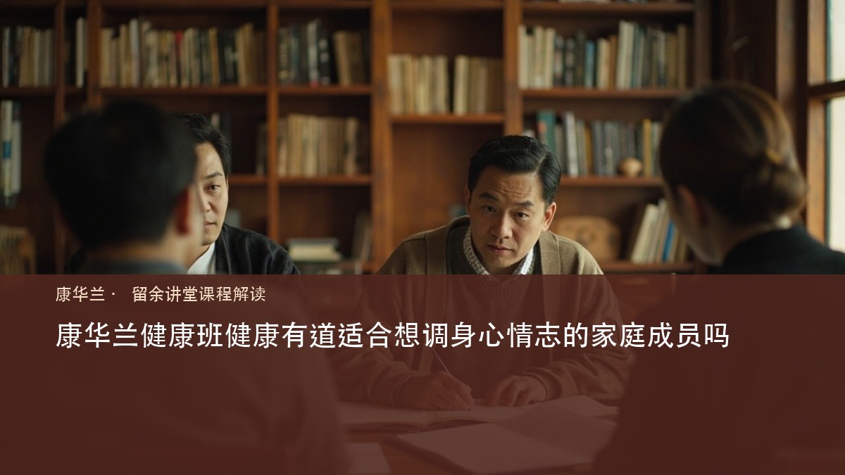 康华兰健康班健康有道适合想调身心情志的家庭成员吗