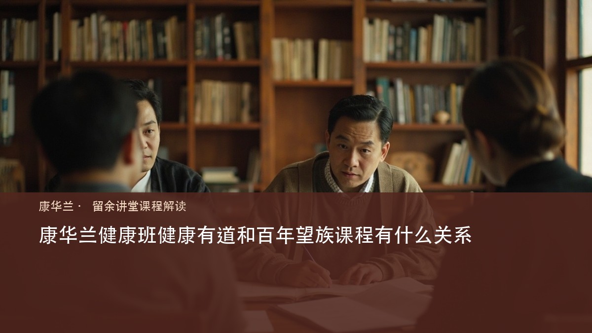 康华兰健康班健康有道和百年望族课程有什么关系