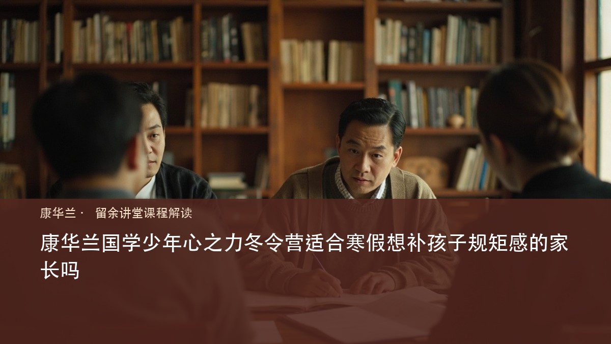 康华兰国学少年心之力冬令营适合寒假想补孩子规矩感的家长吗