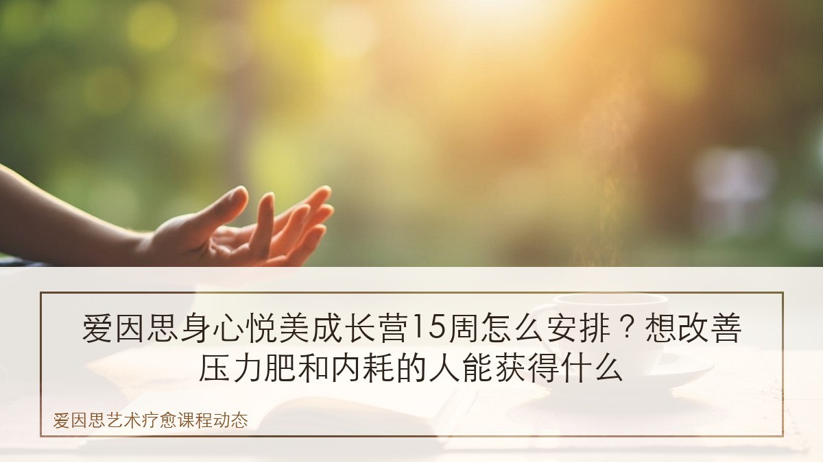 爱因思身心悦美成长营15周怎么安排？想改善压力肥和内耗的人能获得什么
