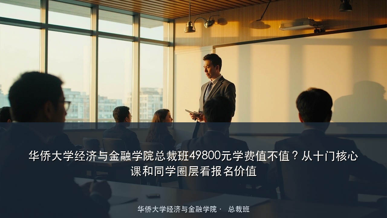 华侨大学经济与金融学院总裁班49800元学费值不值？从十门核心课和同学圈层看报名价值