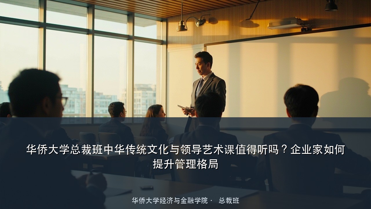 华侨大学总裁班中华传统文化与领导艺术课值得听吗？企业家如何提升管理格局