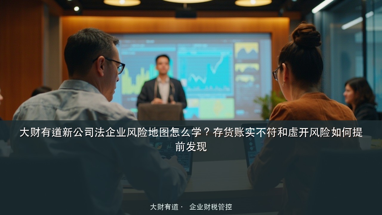 大财有道新公司法企业风险地图怎么学?存货账实不符和虚开风险如何提前发现