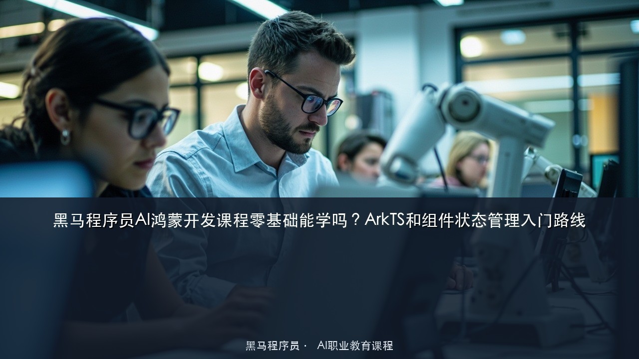 黑马程序员AI鸿蒙开发课程零基础能学吗?ArkTS和组件状态管理入门路线