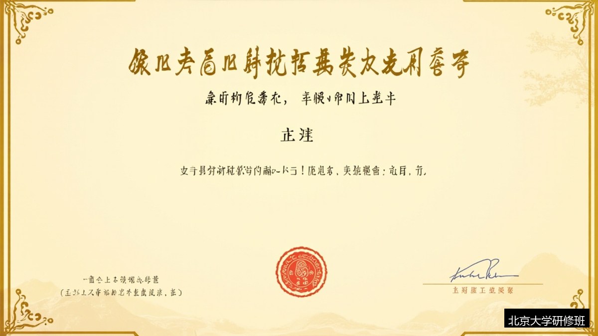 北京大学魏晋南北朝研修班发什么证书?北大结业证书含金量说明