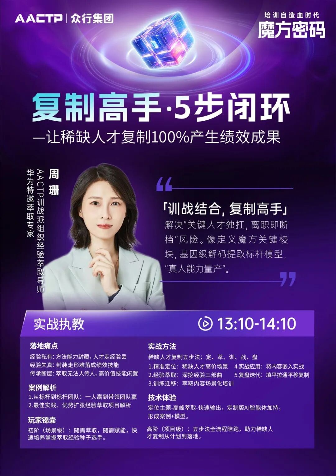 AACTP「经验萃取」全景案例大会北京站7月16日:组织自造血时代的魔方密码