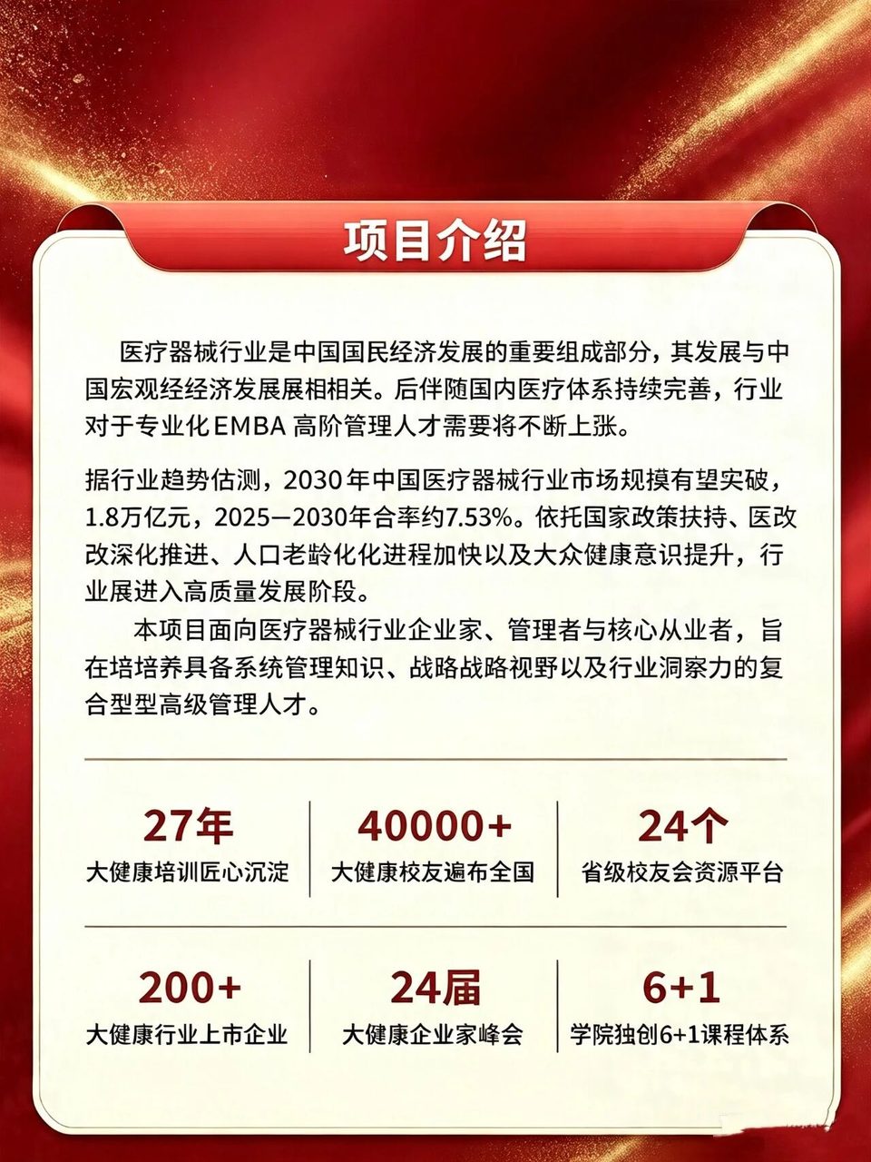 宋明、徐小良、张志伟｜商帅商学院全国医疗器械行业工商管理EMBA高级研修班第三十期｜2026年7月25-26日｜北京