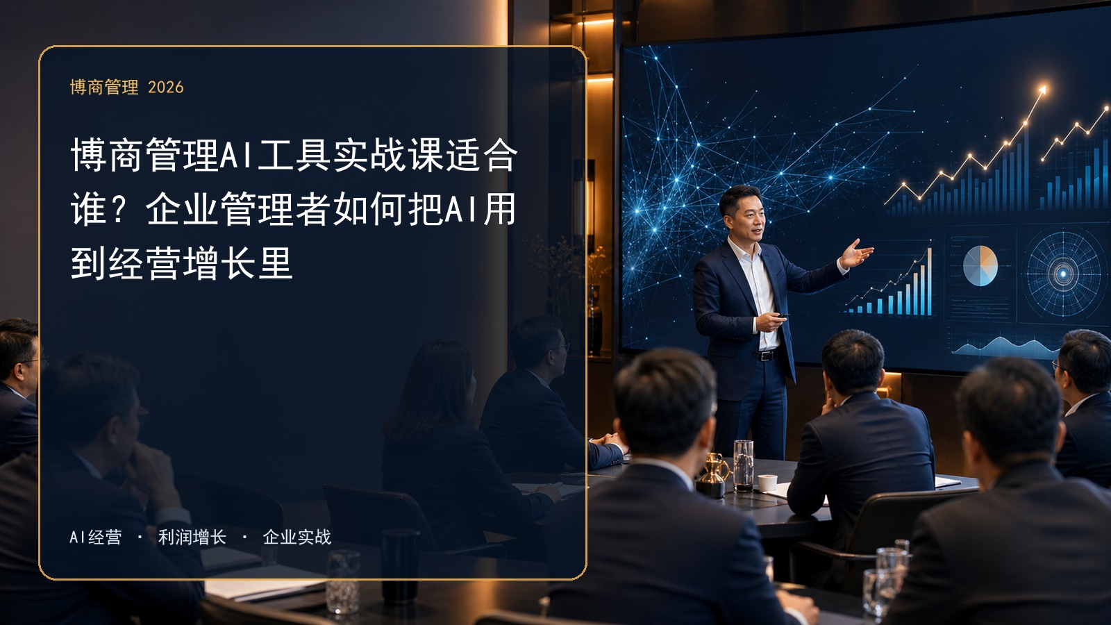 博商管理AI工具实战课适合谁?企业管理者如何把AI用到经营增长里