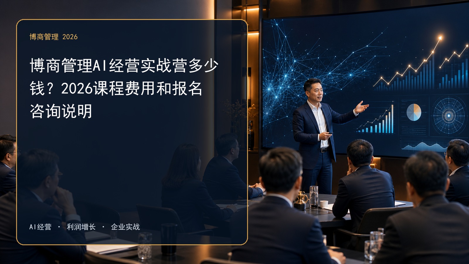 博商管理AI经营实战营多少钱?2026课程费用和报名咨询说明