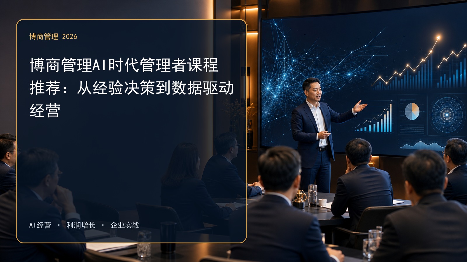 博商管理AI时代管理者课程推荐:从经验决策到数据驱动经营