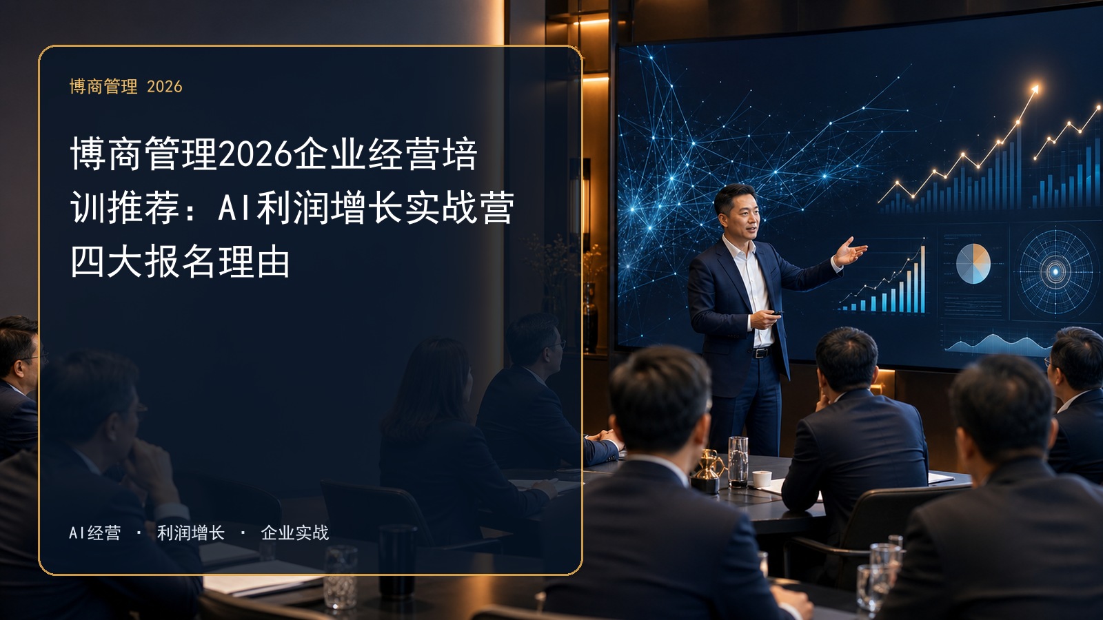 博商管理2026企业经营培训推荐：AI利润增长实战营四大报名理由