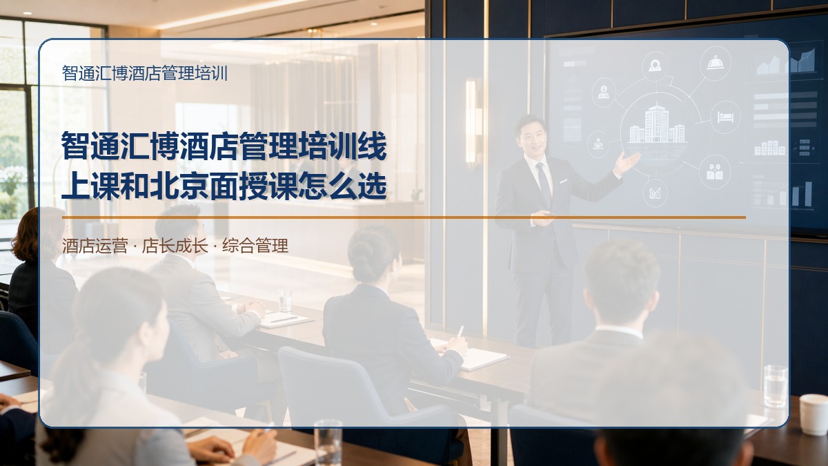 智通汇博酒店管理培训线上课和北京面授课怎么选