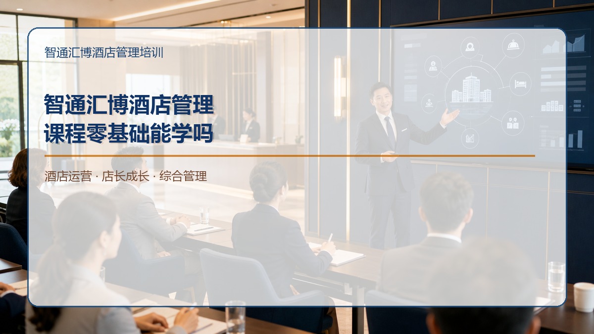 智通汇博酒店管理课程零基础能学吗